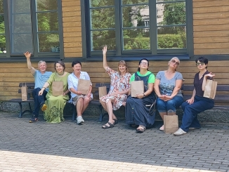 Žiobiškyje – piešinys ant bendruomenės namų